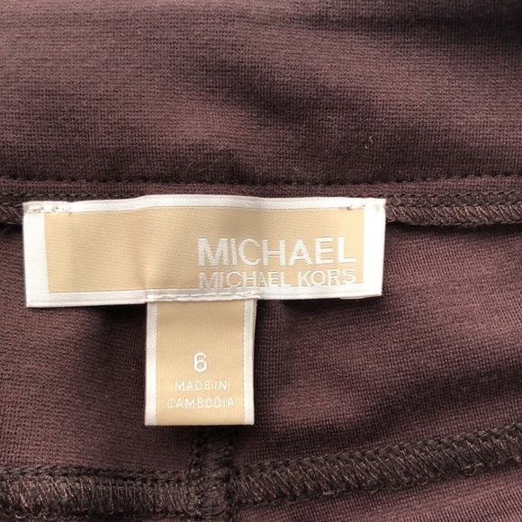 MICHAEL KORS BROWN SKINNY LEG PANTS    SIZE 6 - Picture 11 of 12